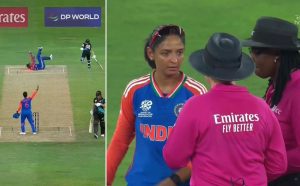 Kaur arguing with umpires