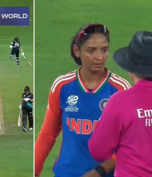 Kaur arguing with umpires